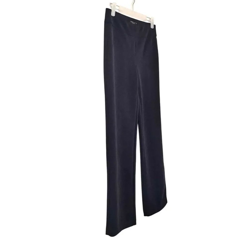 Christian Siriano New York Elastic Waistband Straight Leg Trouser Pants Black XS - Picture 3 of 4